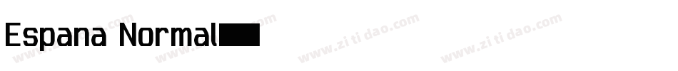 Espana Normal字体转换